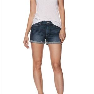PAIGE Jimmy Jimmy Raw Cuff Denim Shorts